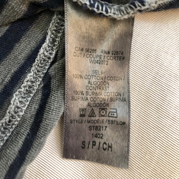 Splendid Striped Blue/Gray Top - Picture 4 of 4